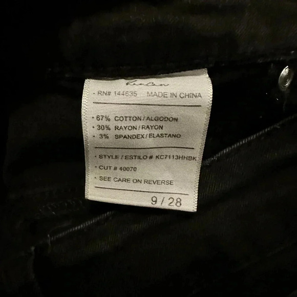 Kancan black button fly skinny jeans size 9/28 - Picture 6 of 6